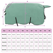 Hästdyna Speciell grön 165 cm Polyester Fleece