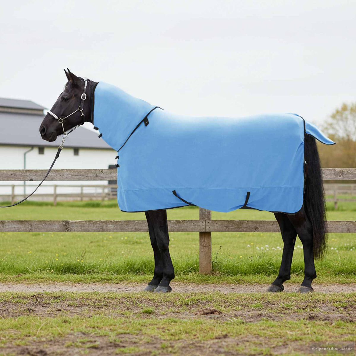 Hästdyna Full Aqua 135 cm Polyester Fleece