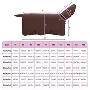 Hästdyna Full Mörk Brun 125 cm Polyester Fleece