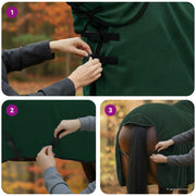 Hästdyna Mörkgrön 95 cm Polyester Fleece