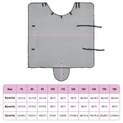 Hästdyna Fullt ljusgrå och rosa 115 cm Polyester Fleece