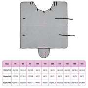 Hästdyna Fullt ljusgrå och rosa 135 cm Polyester Fleece