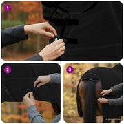 Hästdyna Svart 125 cm Polyester Fleece