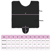 Hästdyna Svart 125 cm Polyester Fleece