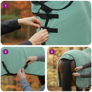 Hästdyna Speciell grön 95 cm Polyester Fleece