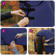 Hästdyna Mörkblå 115 cm Polyester Fleece
