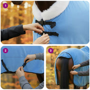 Hästdyna Aqua 155 cm Polar fleece