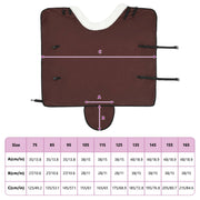 Hästdyna Mörkbrun 75 cm Polar fleece