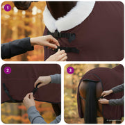 Hästdyna Mörkbrun 155 cm Polar fleece