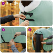 Hästdyna Grön 145 cm Polar fleece
