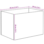 Akvarium med lagring Transparent 30 x 20 x 20 cm Glas