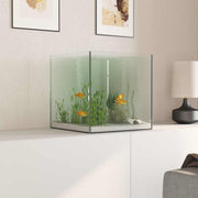 Akvarium med lagring Transparent 30 x 30 x 30 cm Glas