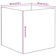 Akvarium med lagring Transparent 30 x 30 x 30 cm Glas