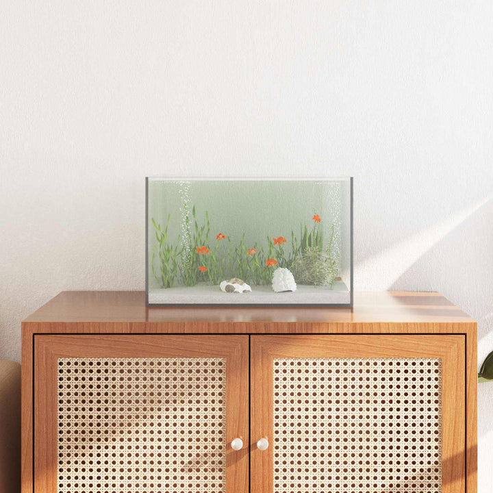 Akvarium med lagring Transparent 40 x 25 x 25 cm Glas