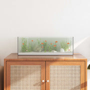 Akvarium med lagring Transparent 60 x 20 x 20 cm Glas