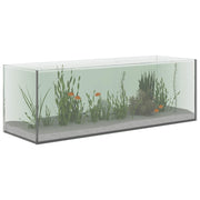 Akvarium med lagring Transparent 60 x 20 x 20 cm Glas