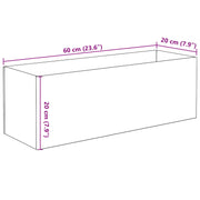 Akvarium med lagring Transparent 60 x 20 x 20 cm Glas