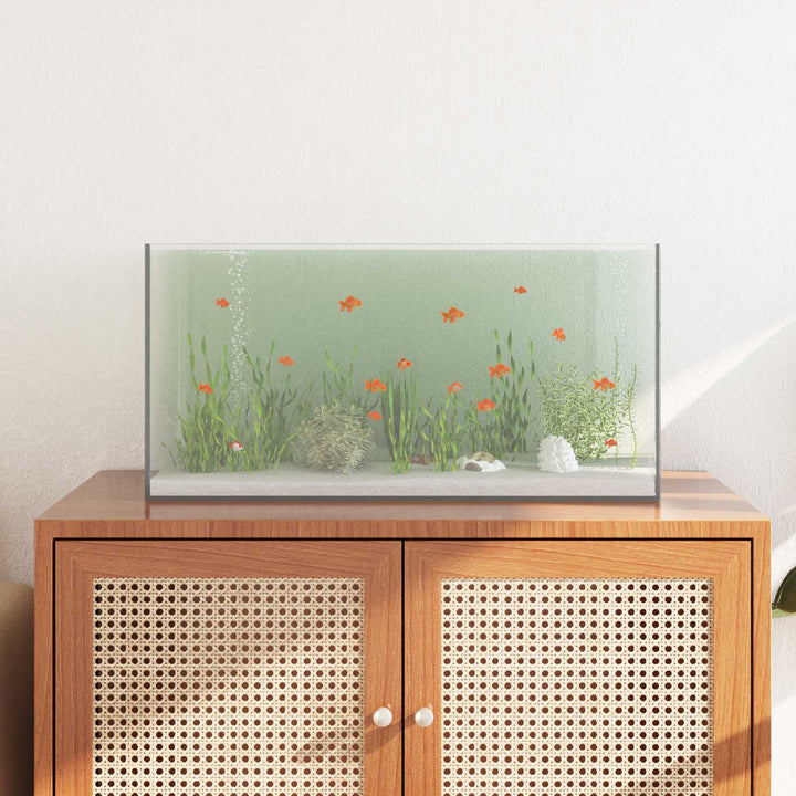 Akvarium med lagring Transparent 60 x 30 x 30 cm Glas