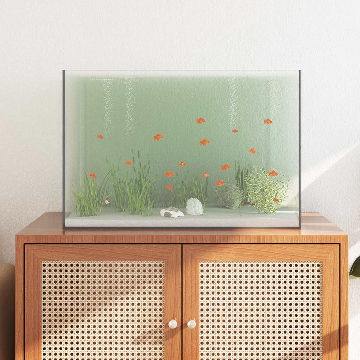 Akvarium med lagring Transparent 60 x 35 x 40 cm Glas