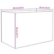 Akvarium med lagring Transparent 60 x 35 x 40 cm Glas