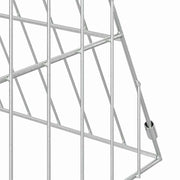 Kaninbur Silver 215 x 55 x 55 cm Galvaniserat stål