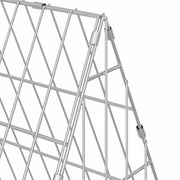 Kaninbur Silver 215 x 55 x 55 cm Galvaniserat stål