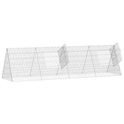 Kaninbur Silver 215 x 55 x 55 cm Galvaniserat stål