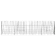 Kaninbur Silver 215 x 55 x 55 cm Galvaniserat stål