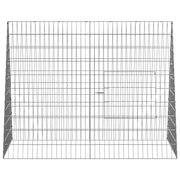 Kaninbur Silver 110 x 100 x 85 cm Galvaniserat stål