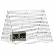 Kaninbur Silver 110 x 100 x 85 cm Galvaniserat stål