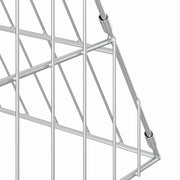 Kaninbur Silver 215 x 100 x 85 cm Galvaniserat stål
