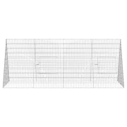 Kaninbur Silver 215 x 100 x 85 cm Galvaniserat stål