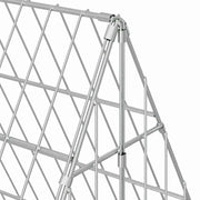 Kaninbur Silver 430 x 100 x 85 cm Galvaniserat stål