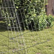 Kaninbur Silver 430 x 100 x 85 cm Galvaniserat stål