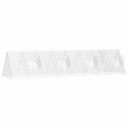 Kaninbur Silver 430 x 100 x 85 cm Galvaniserat stål