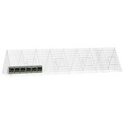 Kaninbur Silver 430 x 100 x 85 cm Galvaniserat stål