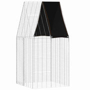 Kaninbur Silver 100 x 100 x 210 cm Galvaniserat stål