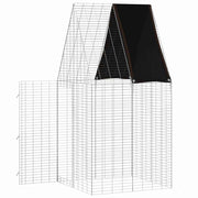 Kaninbur Silver 100 x 100 x 210 cm Galvaniserat stål