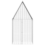 Kaninbur Silver 100 x 100 x 210 cm Galvaniserat stål