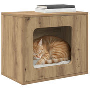 Katt hus Artisan-ek 51 x 30 x 42,5 cm Konstruerat trä