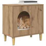 Katt hus Artisan-ek 51 x 30 x 52 cm Konstruerat trä