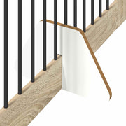 Fällbar hundgrind med stativ 2 st Sonoma-ek 200,5 cm