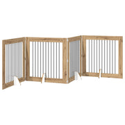 Fällbar hundgrind med stativ 4 st Artisan-ek 401 cm