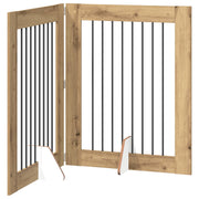 Fällbar hundgrind med stativ 2 st Artisan-ek 160,5 cm