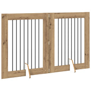 Fällbar hundgrind med stativ 2 st Artisan-ek 160,5 cm
