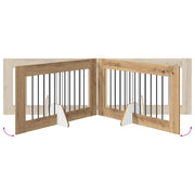 Fällbar hundgrind med stativ 4 st Artisan-ek 401 cm