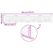 Fällbar hundgrind med stativ 4 st Artisan-ek 401 cm