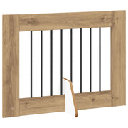 Fällbar hundgrind med stativ 2 st 160,5 cm