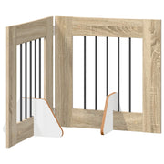Fällbar hundgrind med stativ 2 st 120,5 cm