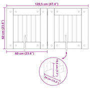 Fällbar hundgrind med stativ 2 st 120,5 cm